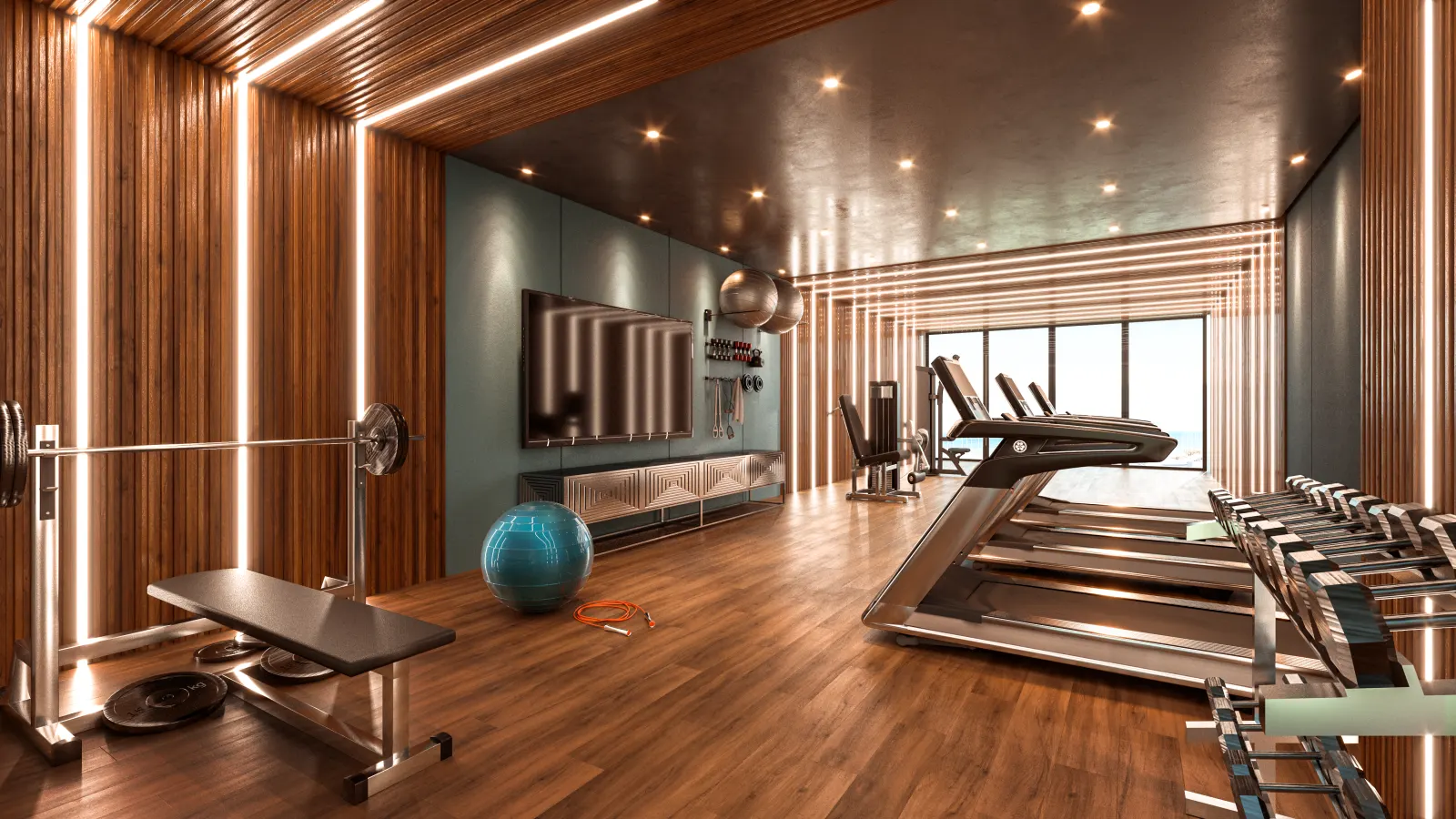 Equipped fitness