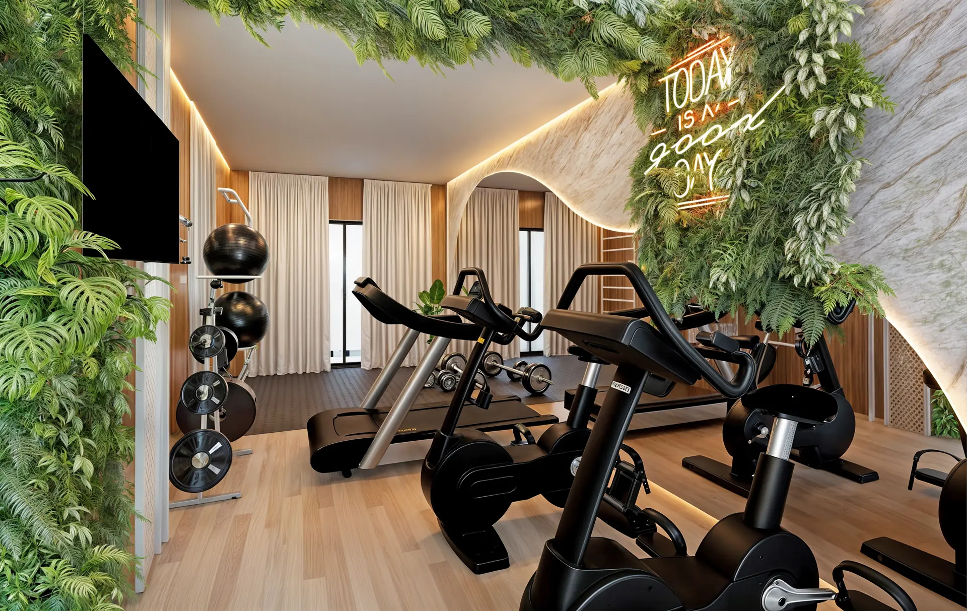 Equipped fitness